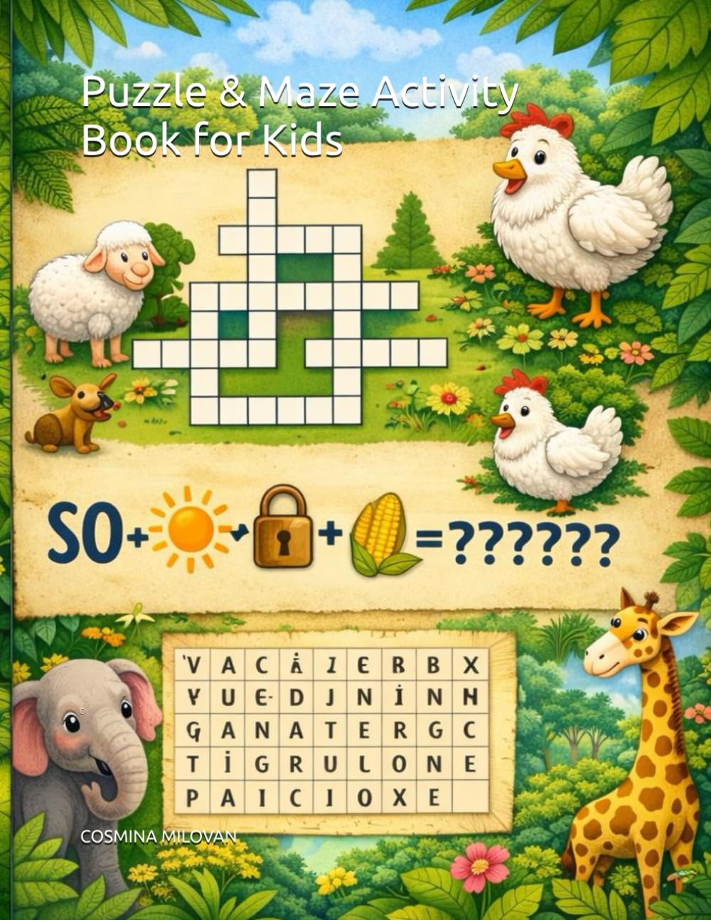 Puzzle & Maze Activity Book for Kids
