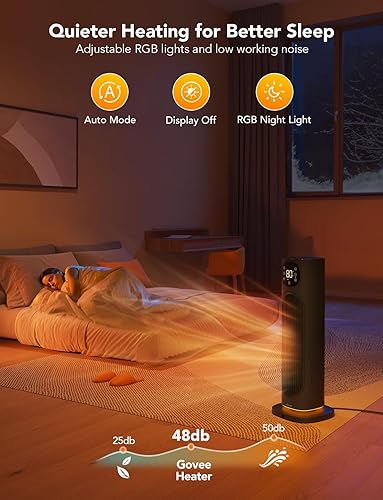 Miniatura 6 de Govee Paquete de termómetro Bluetooth para carne B5055 con calentador de espacio inteligente Govee de 1500 W para uso en interiores con aplicación