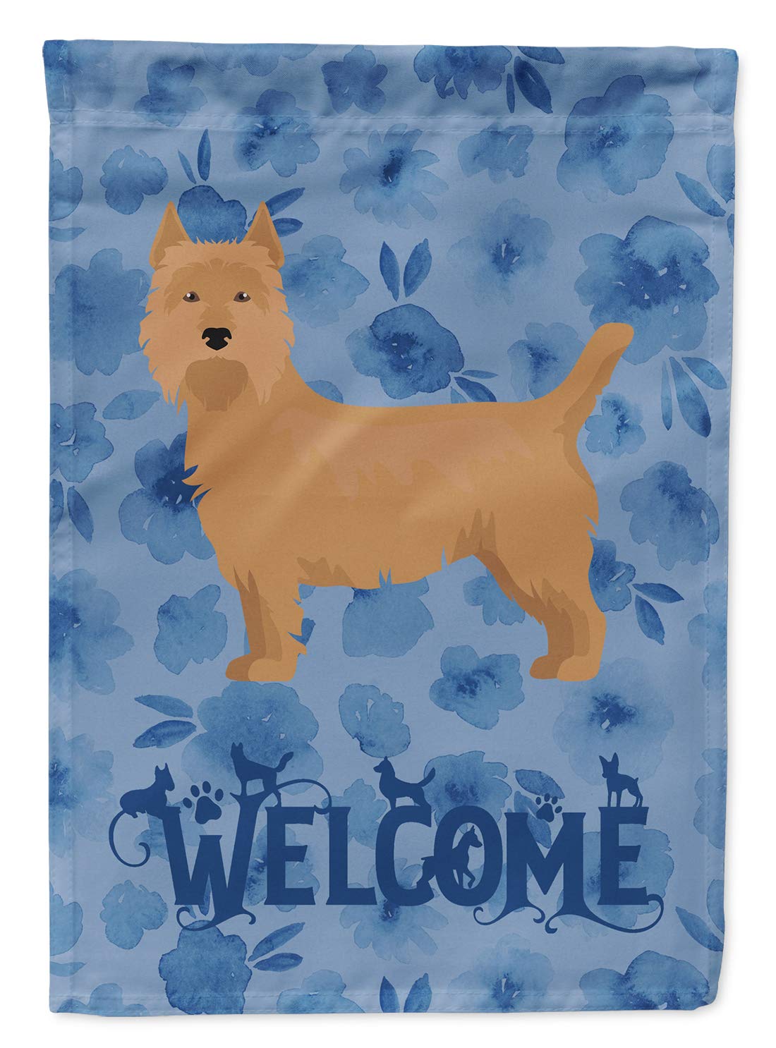 Drapeau de bienvenue Terrier australien CK5968GF taille S de jardin