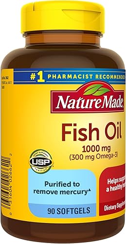 Miniatura 7 de Aceite F.ish 1000 mg, Suplemento Omega 3 para la salud del corazón, 90Softgels,