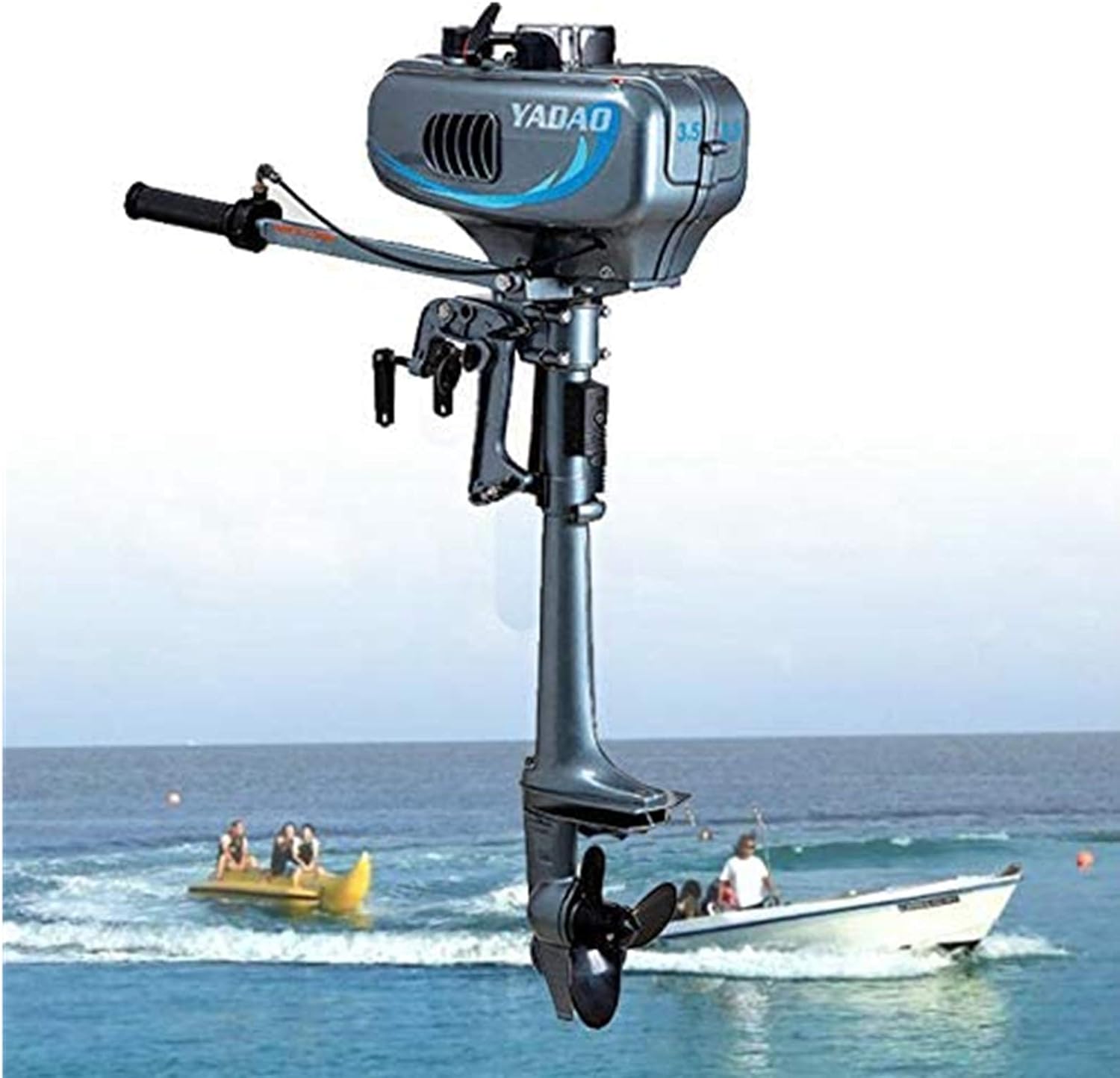 2Stroke Outboard Boat Motor 3.5HP Outboard Motor Marine Engine Inflatable Fishing