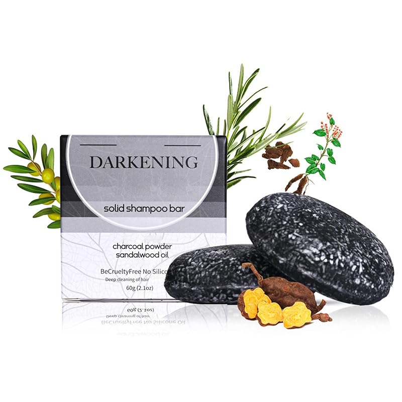 Shampoo em Barra de Carvão de Bambu DLZZRS, 60 g