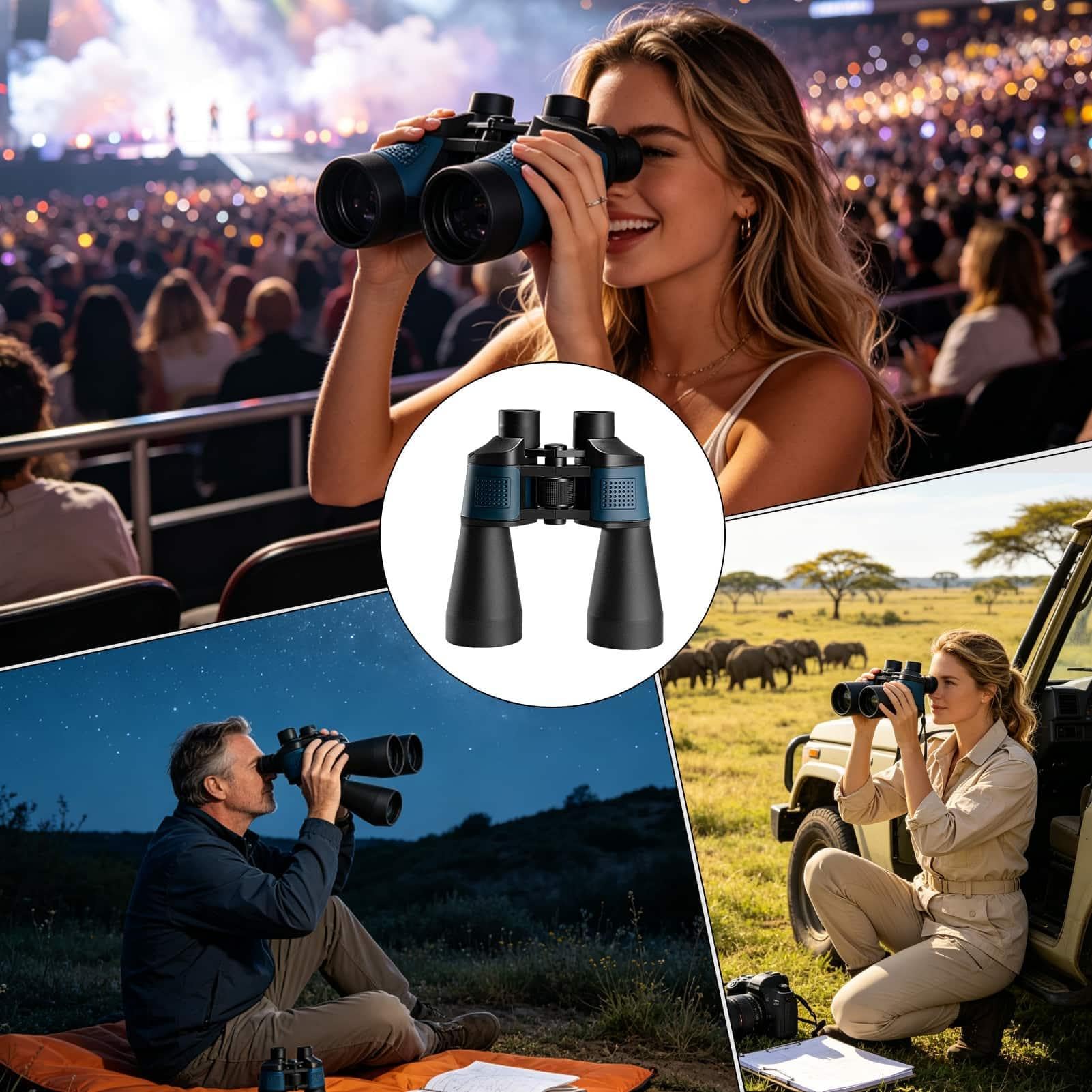 Binocolo Compatto Ottica ad Alto Ingrandimento con Visione Notturna