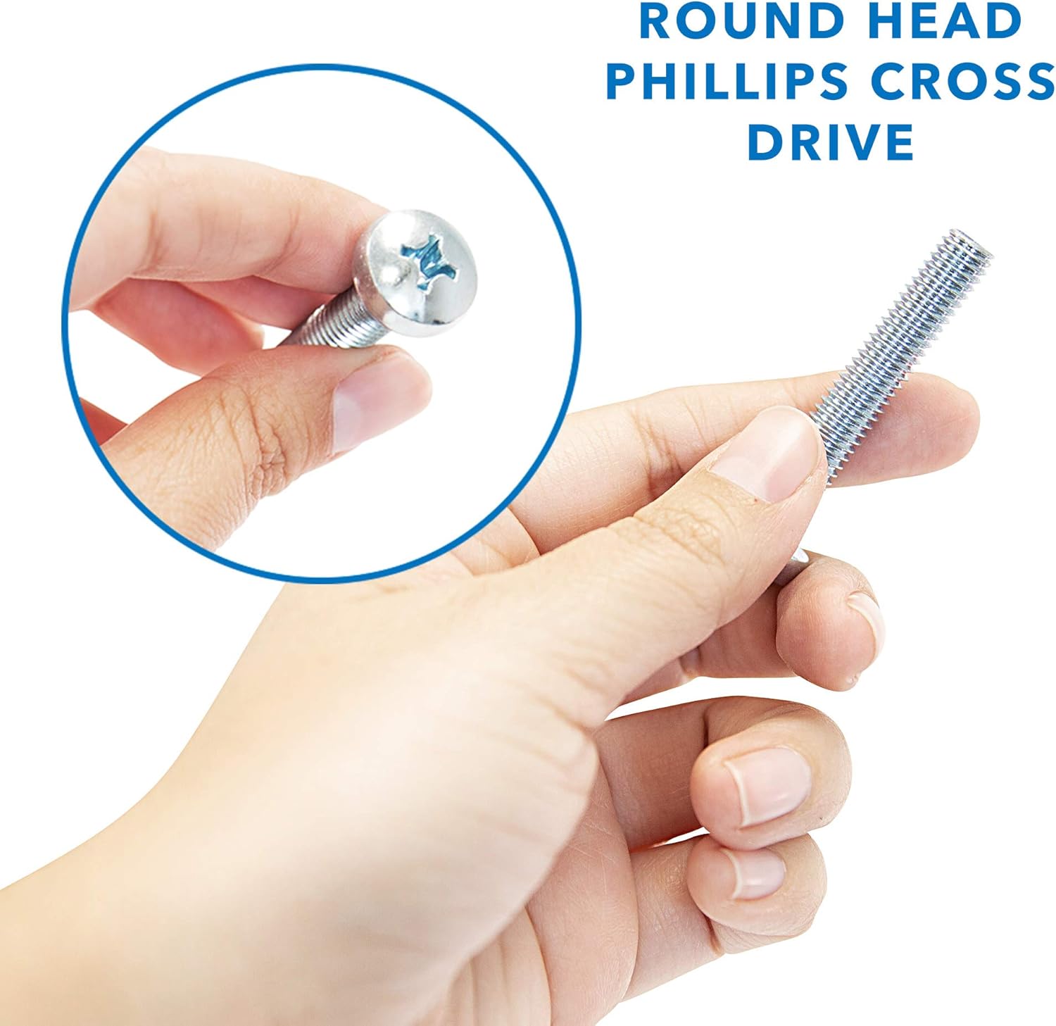 Best MOUNT-IT! M8 Screws for Samsung TV [M8 x 45mm, Pitch 1.25mm] Stainless Solid Steel Screw Bolts for Wall Mounting | Samsung 7, 8 9 Series Compatible (Silver)