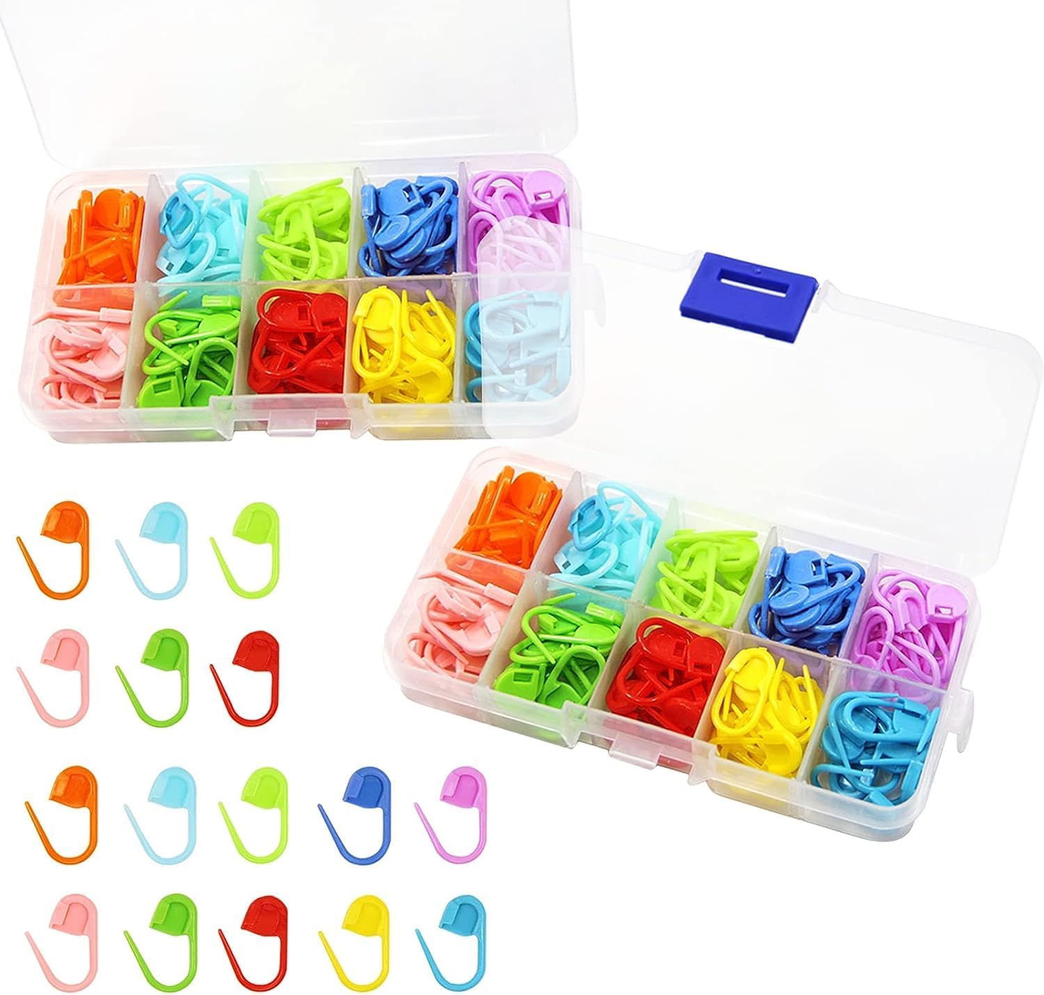 Pour Couture Tissage DIY Marqueurs De Points Pour Tricot Et Crochet – 24 Pièces Sur Anneau, 12 Couleurs, Léger Et Pratique Marqueurs De Points Tricot