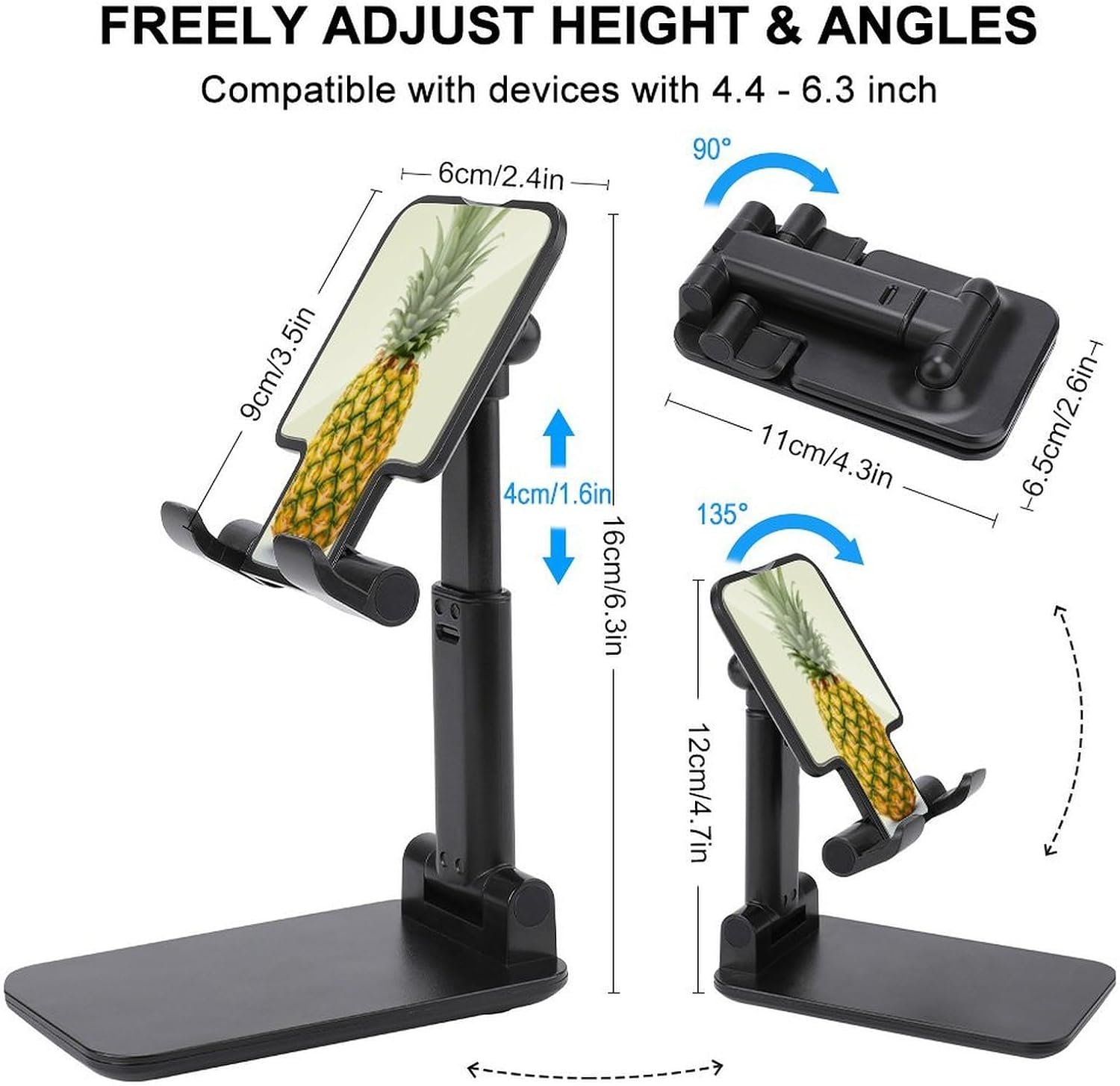 Fresh Pineapple Folding Cell Phone Stand for Desk image 2