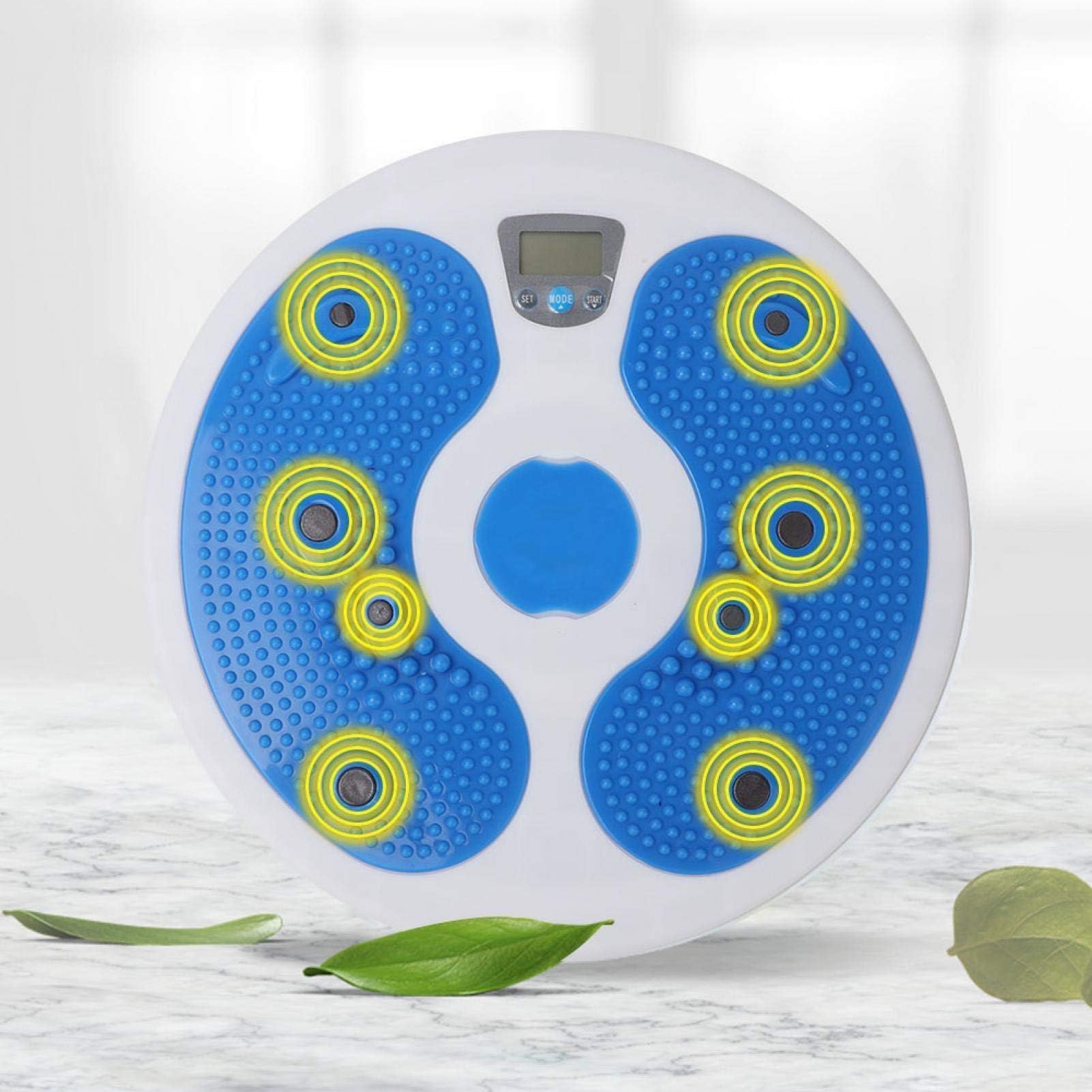 Vbestlife Disco Giratorio de Cintura, Disco Magnético para Masaje de Cintura, Equipo Electrónico de Fitness para Contar Calorías
