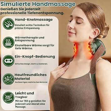 4D Bionic Hand Neck Massager Neck Back Massager