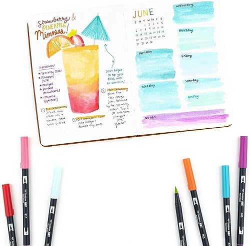 Vista 37 de Tombow Bolígrafos de doble punta. Marcadores artísticos, Escala de grises, Paquete de 10