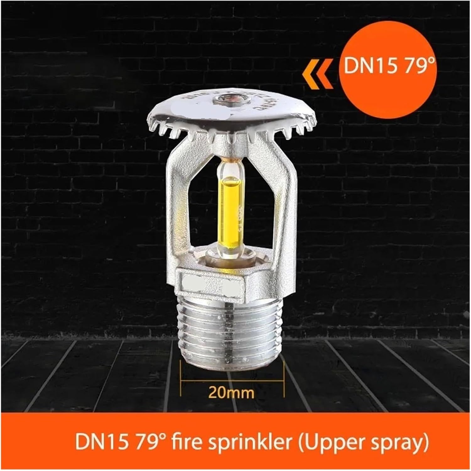 5Pcs DN15 79°C Fire Sprinkler Heads - Quick Response for Fire Protection Systems(UP)