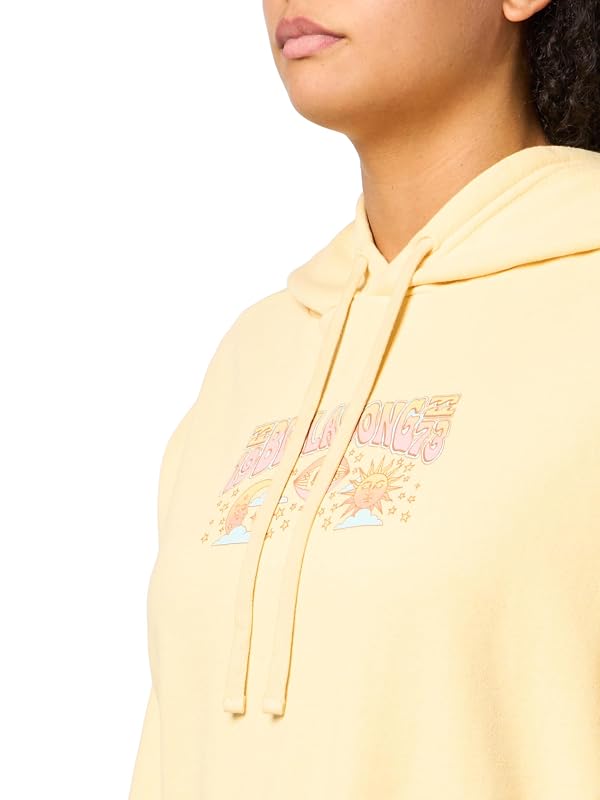 Billabong Women's All Time Fleece Retro Yellow L by Billabong - Image 3