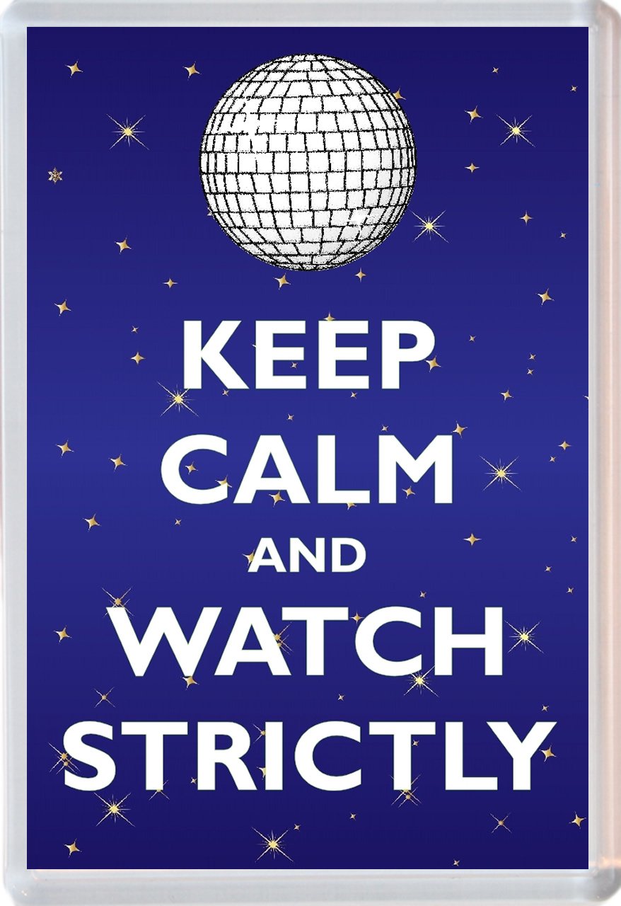 Baked Bean Store Multicolor Keep Calm And Watch Strictly - Jumbo Fridge Magnet