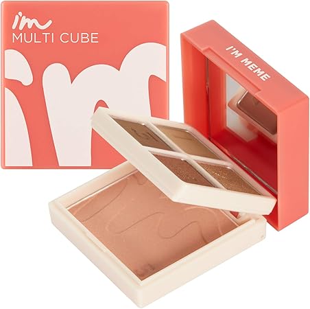 Amazon 正規品 公式ショップ アイムミミ I M Meme アイム マルチーキューブ ミニマルチパレット アイシャドウ4色とチーク1色付き 004 オール アバウト チョコレート 並行輸入品 I M Meme アイシャドウ 通販