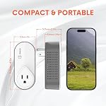 Refrigerator Surge Protector, GIDEON 1200J Voltage Protector for Fridge & Freezer, Single Outlet Wall Plug with Over/Under Voltage & Brownout Protection, Appliance Surge Protector 15A 1800W
