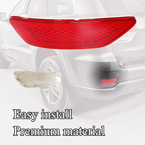 Miniatura 4 de 57010720AC, 57010721AC Reflectores de parachoques trasero izquierdo y derecho compatibles con Jeep Grand Cherokee 2011-2021, Jeep Compass 2011-2017,