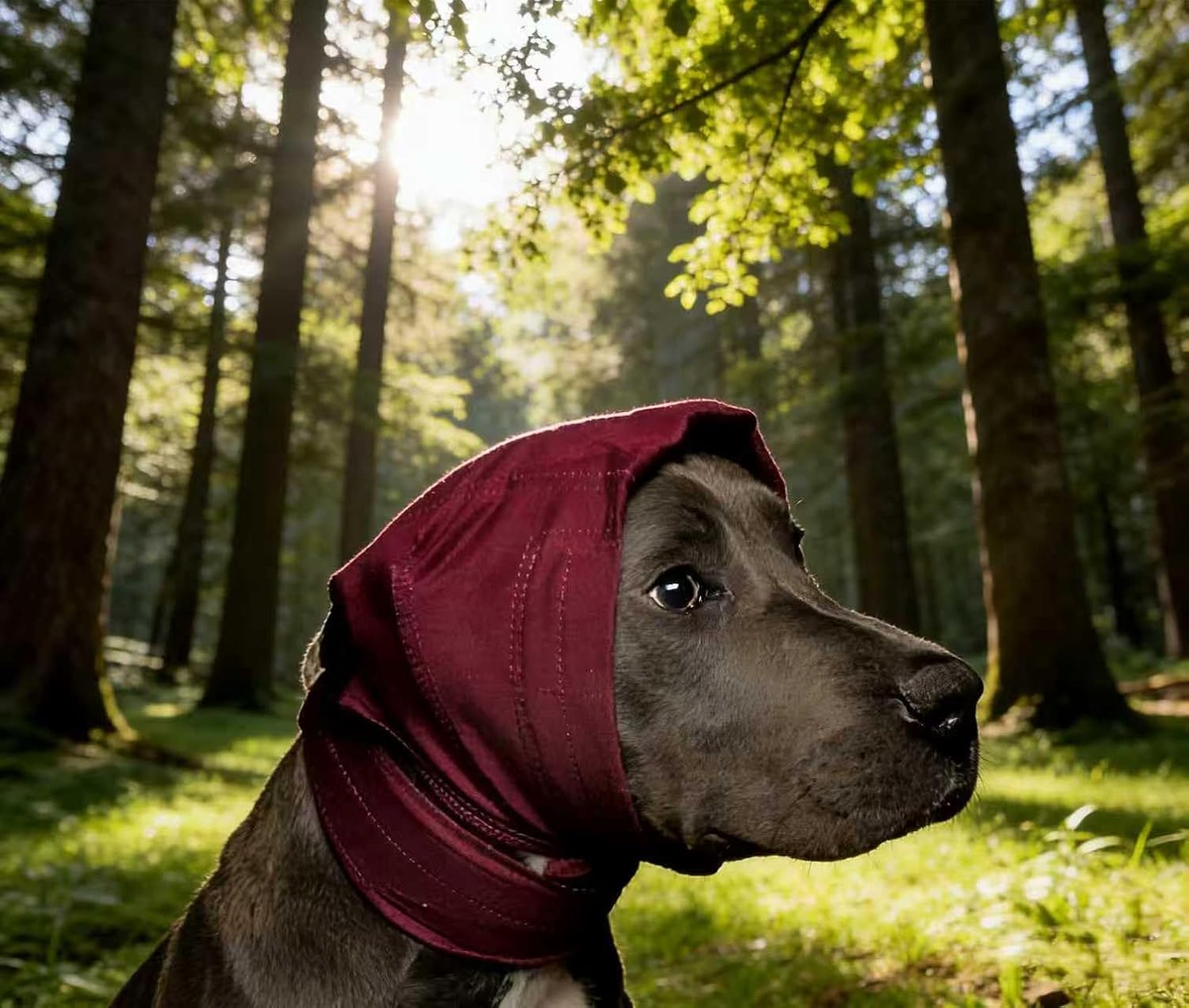 Dog Ear Cleaning Wrap: Daily Hygienic Care| Reduce Wax&Dirt—Breathable Cotton Blend—Use with Ear Wipes—Post-Bath/Post-Walk