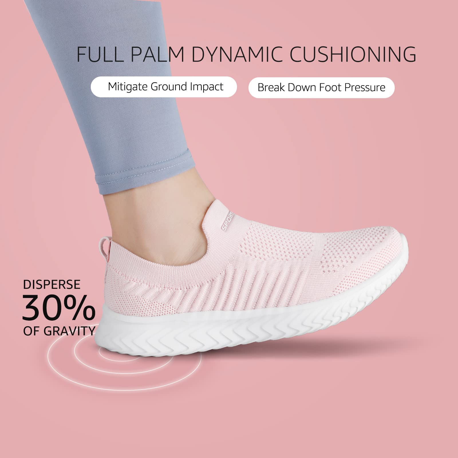 STQ Scarpe Sneakers Donna Senza Lacci Comode Traspiranti Leggera