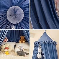 Vista 2 de dix-rainbow Dosel Decorativo de Princesa para Cama de Niños, Dosel de Cama Suave y Duradero para Habitación de Niñas, Dosel de Tienda, Mosquitero