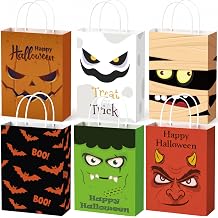 Riccioofy Halloween Treat Bags - 10 Pack Gift Bags for Trick or Treat