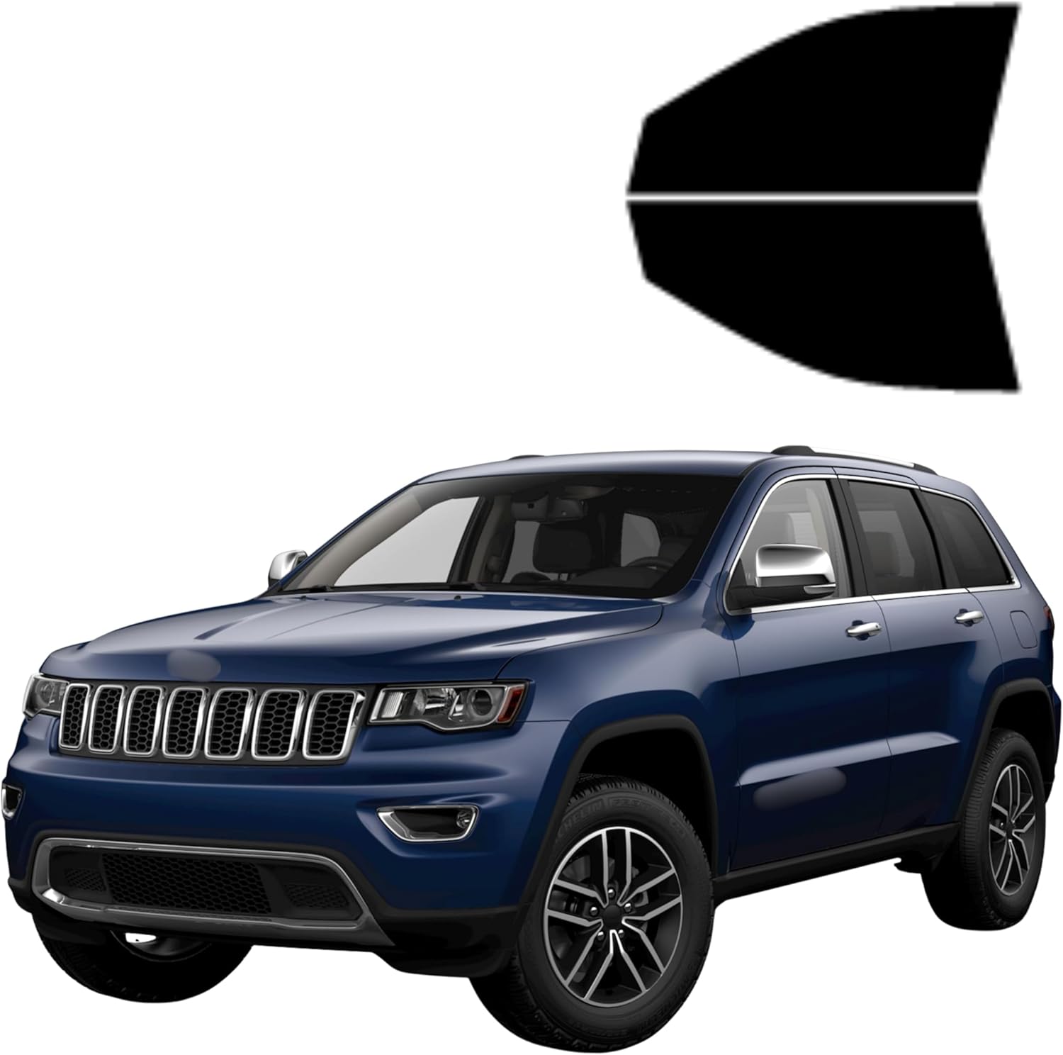 Precut Tint Kit Nano Carbon Film for Jeep Grand Cherokee 4 DR SUV 2014-2021 Driver and Passenger Windows Computer Cut to Custom Fit Your Windows (35% All)