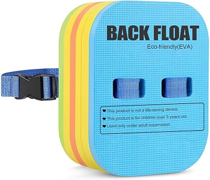 Back Float Kids Swim Belt Bubble, Adjustable 3-Layer Buoyancy Thicken Split Foam Floats, Safety Swim Training Board for Children Toddlers Swimming Beginners Pool Water Lessons Equipment