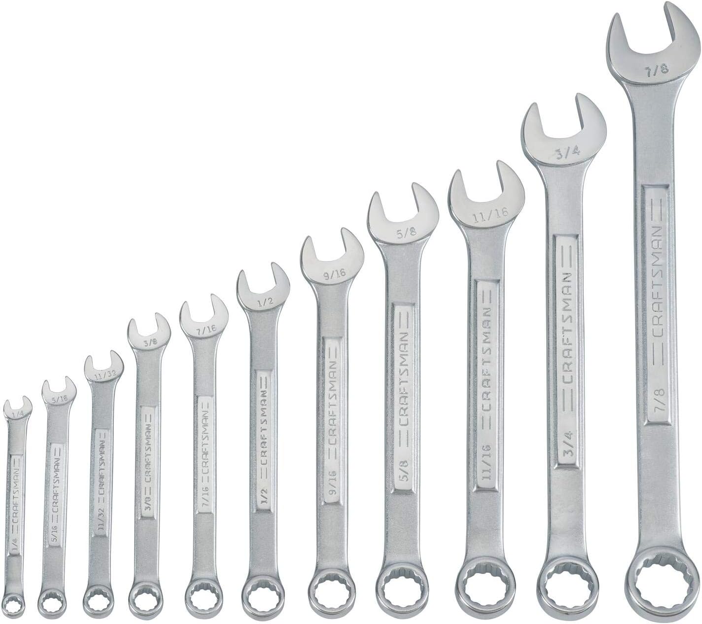 Wrench Set, SAE, Raised Panel, 11 Piece (CMMT87018)