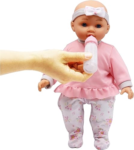 Vista 12 de DREAM COLLECTION: Juego de muñecas de bebé gemelas de 14 pulgadas, diseño gris y rosa, arcoíris y estrella, juego de 2 muñecas, unicornio