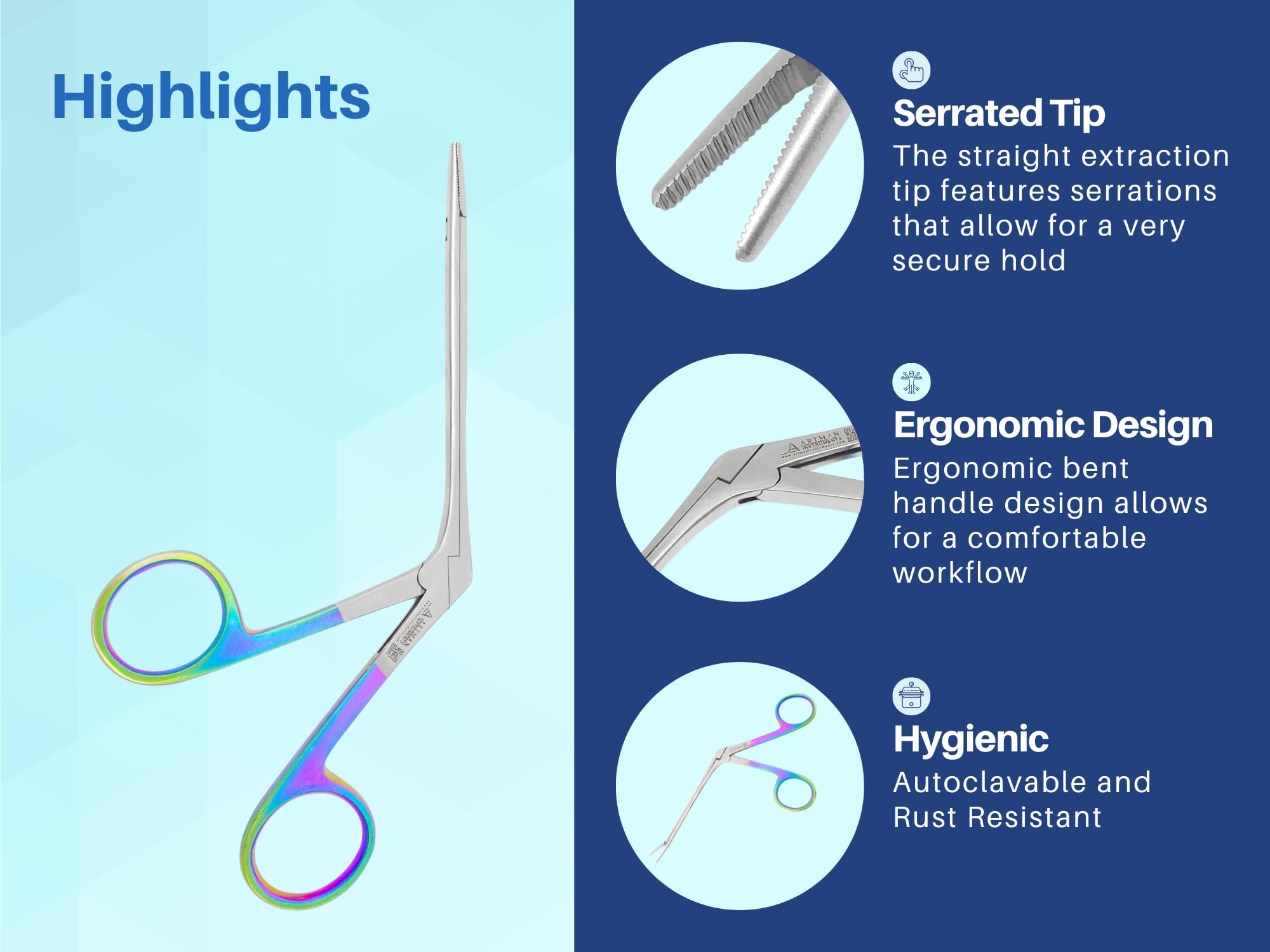 Artman Hartman Micro Forceps - ENT Precision -3 Artman Hartman Micro Forceps - ENT Precision -3