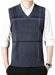 Chaleco para hombre de mediana edad, estilo informal, ajustado con bloques de color