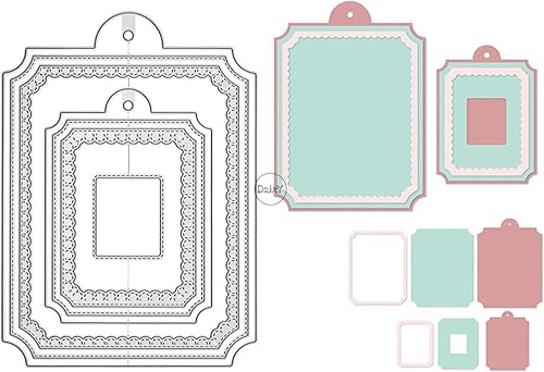 Miniatura 6 de DzIxY Juego de troqueles de corte de metal para hacer tarjetas, juegos de troqueles de papel para álbumes de fotos, álbumes de recortes,