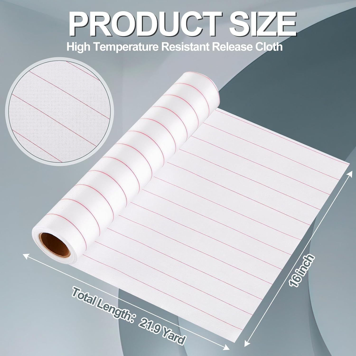 Boao 16 Inch Wide 21.9 Yard Peel Ply High Temperature Resistant Release Fabric for Epoxy and Fiberglass Hand Lay up Cloth Compatible with Carbon Fiber Gel Coat Airplane Auto Boat Repair