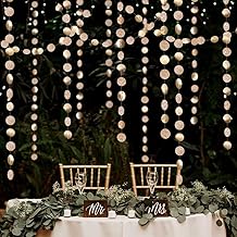 Decor365 Champagne Gold Party Decorations Glitter Gold Birthday Decorations Hanging Circle Garland Streamers Banner Backdrop Christmas New Year Eve NYE Anniversary Graduations Party Decor