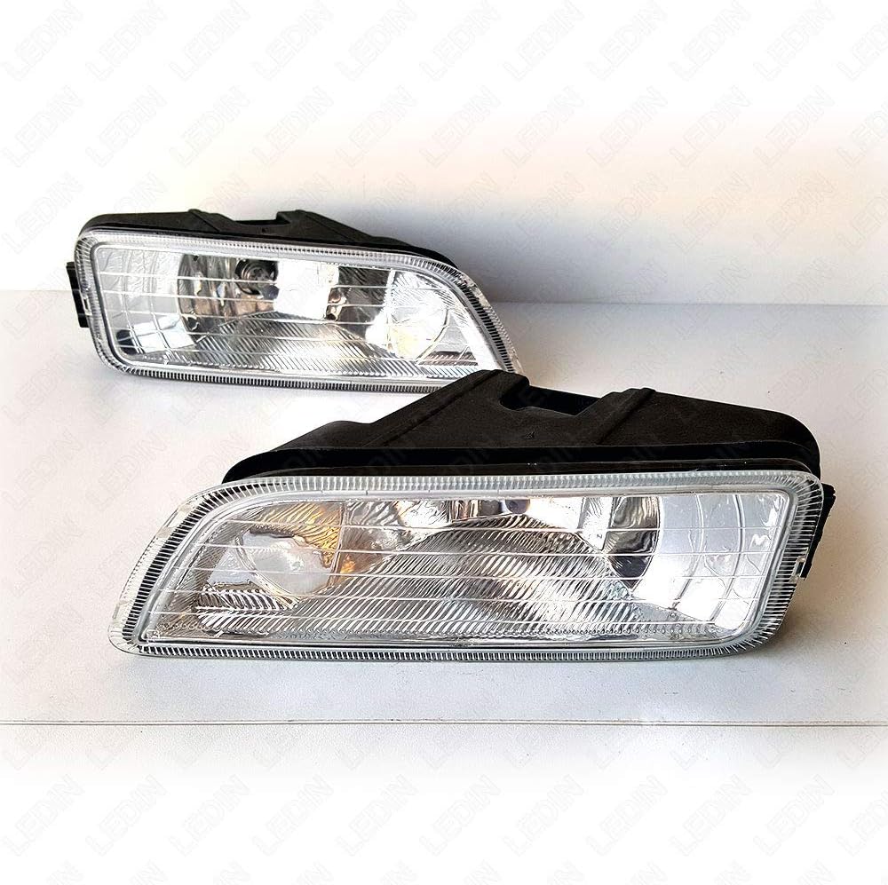 LEDIN Fog Lights Compatible for 2006 2007 Accord Sedan 4DR JDM Style (OE Style Clear Lens with Wires, Bulbs)
