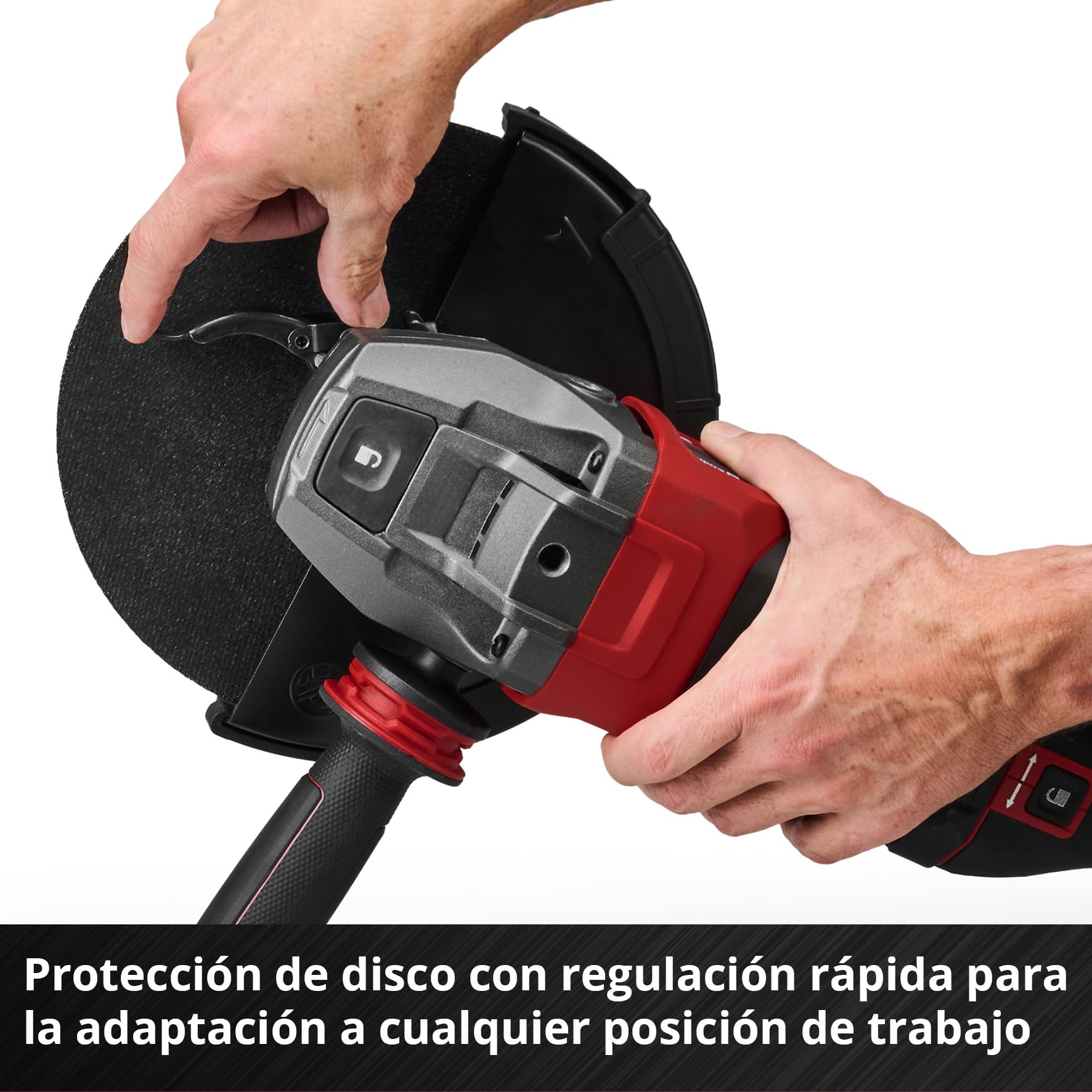 Einhell Professional Amoladora angular TP-AG 230/2400 | 2400 W | Ø 230 mm | corte 71 mm | Empuñadura giratoria | antivibración | protección de corte | Sin disco de corte
