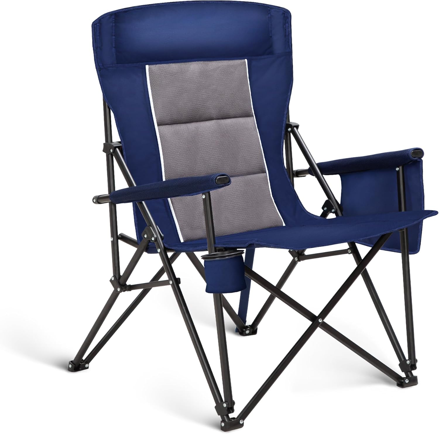 ALPHA CAMP Heavy Duty XL Camping Chair with Cup Holder