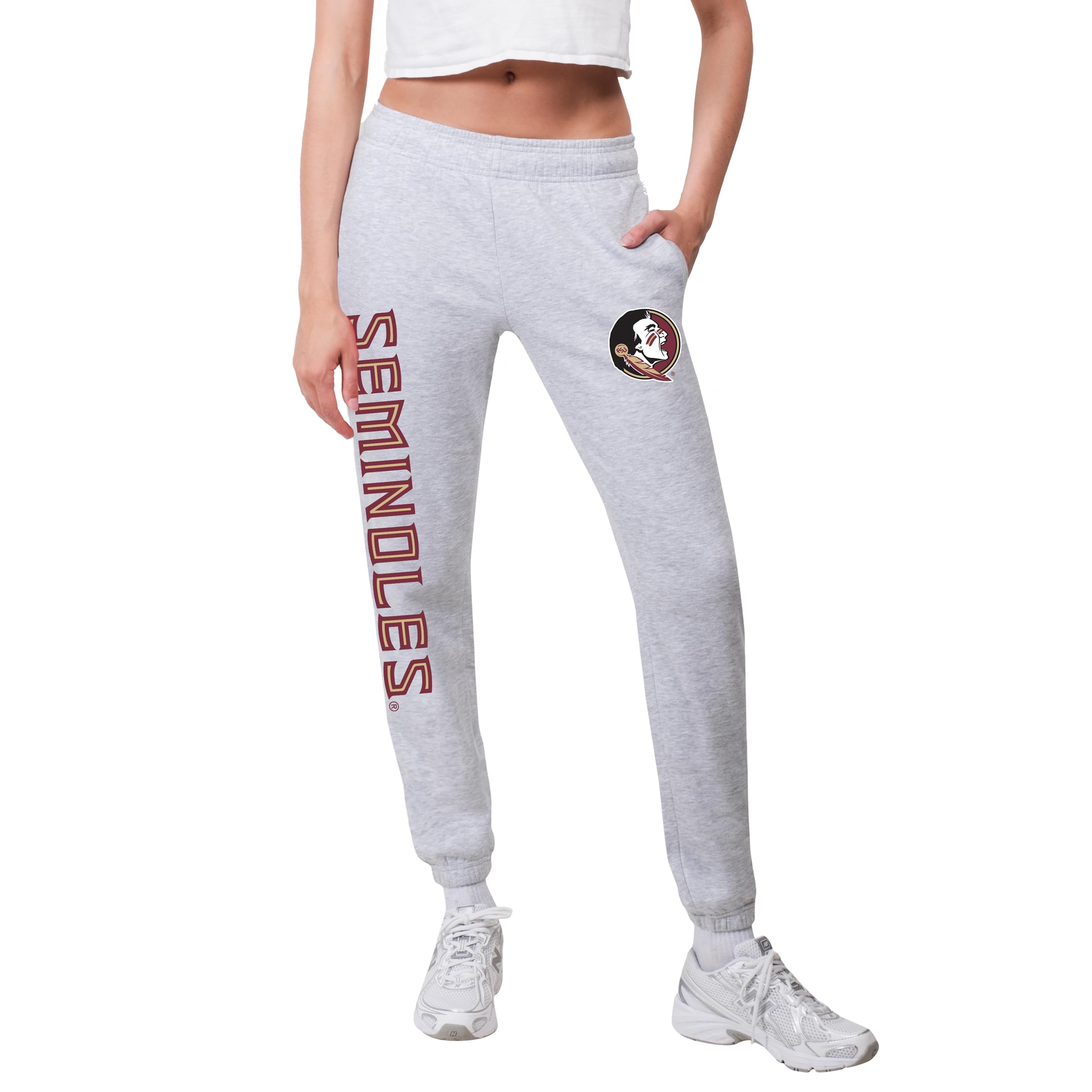 Pantalones deportivos para mujer de algodón con bolsillos Ultra Game NCAA 7