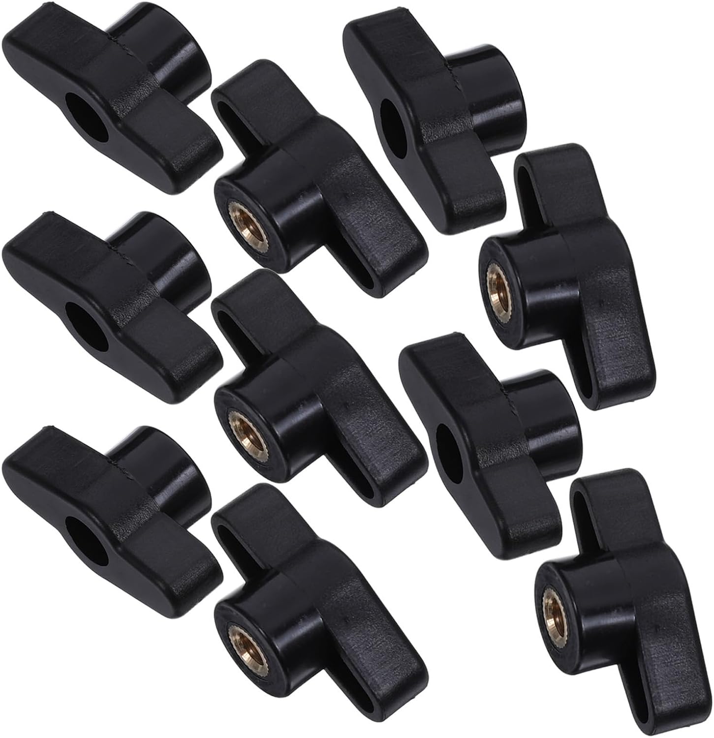 ARTIBETTER 10pcs M6 Plastic Wing Nut Knobs for Quick Release Clamping