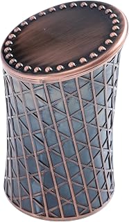 Coffee Plated Dice Cup with Relief Design ABS Game Accessory