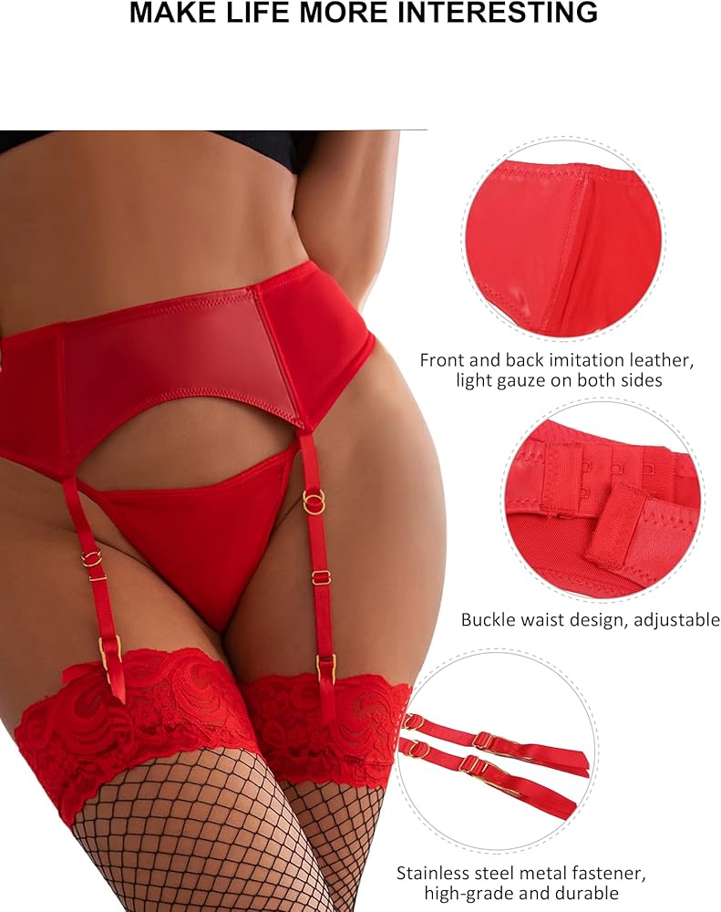 Amazon.com: Plus Size Red Garter Belts with Vintage Straps 4 Metal Clip Clasp Gift for Women 3XL-4XL : Clothing, Shoes & Jewelry Amazon.com: Plus Size Red Garter Belts with Vintage Straps 4 Metal Clip Clasp Gift for Women 3XL-4XL : Clothing, Shoes & Jewelry