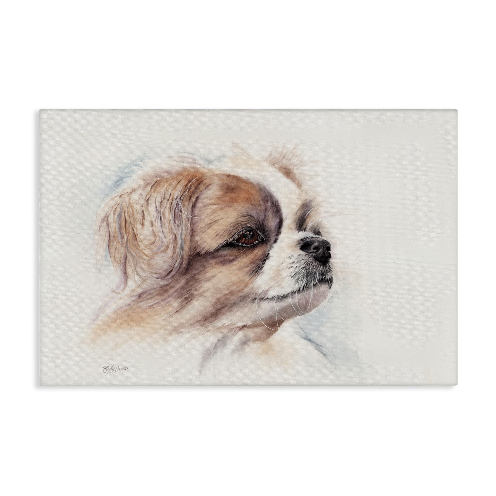 Stupell Industries Expressive Dog Face Portrait Canvas Wall Art, design by Cady Driver, 24 x 36