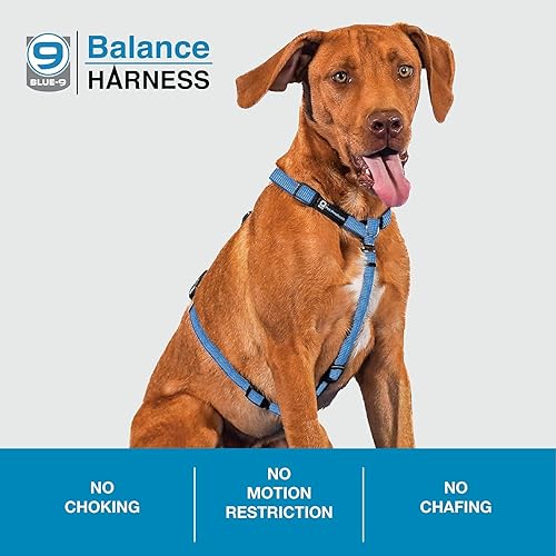 Miniatura 4 de Blue-9 Arnés de equilibrio reflectante con hebilla y cuello, ajuste totalmente personalizable sin tirones con costuras reflectantes 3M, ideal para