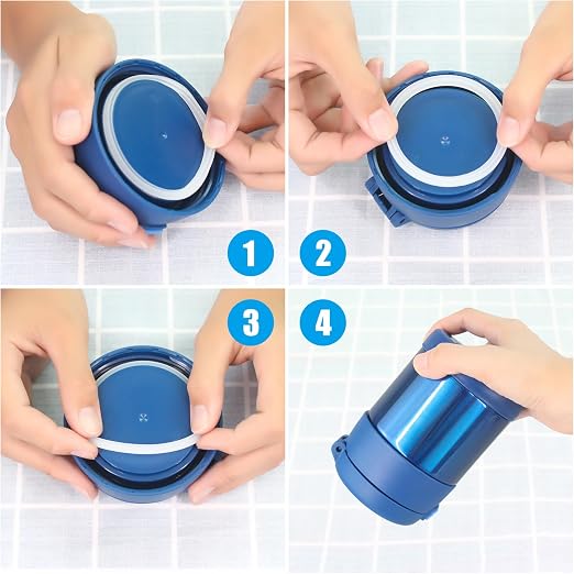 Juntas de repuesto para termo Thermos Funtainer 10 Oz, silicona (4 unidades) miniatura 3