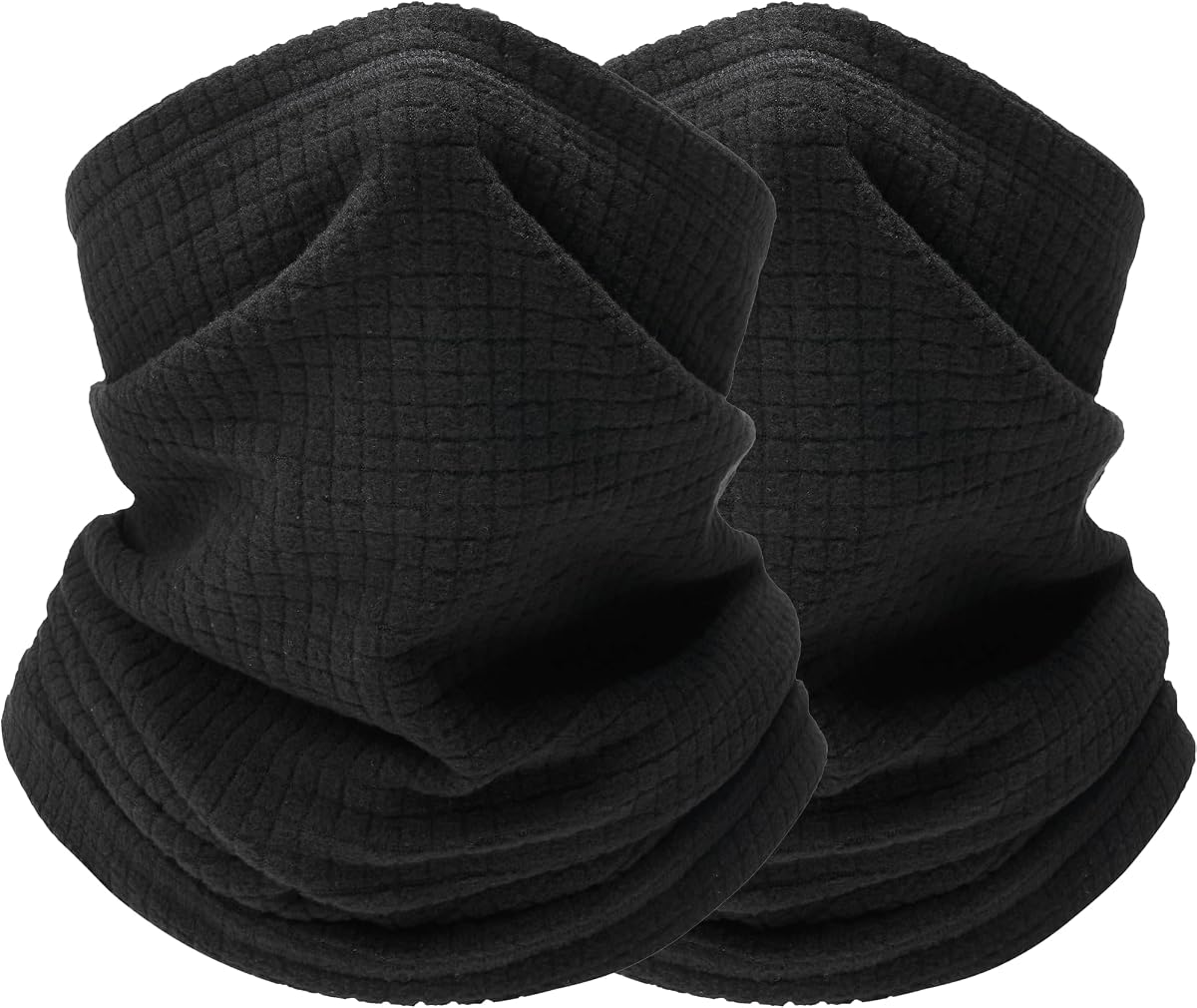 Paquete de 2 polainas de cuello de forro polar para hombres, mascarilla térmica, calentador de esquí para ciclismo