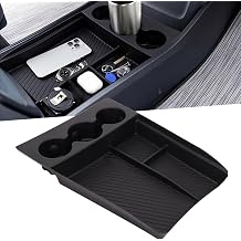 Safego Central Control Lower Storage Box Fit for Rivian R1T R1S 2022 2023 2024 2025 Organizer Tray Interior Accessories,1 Pack