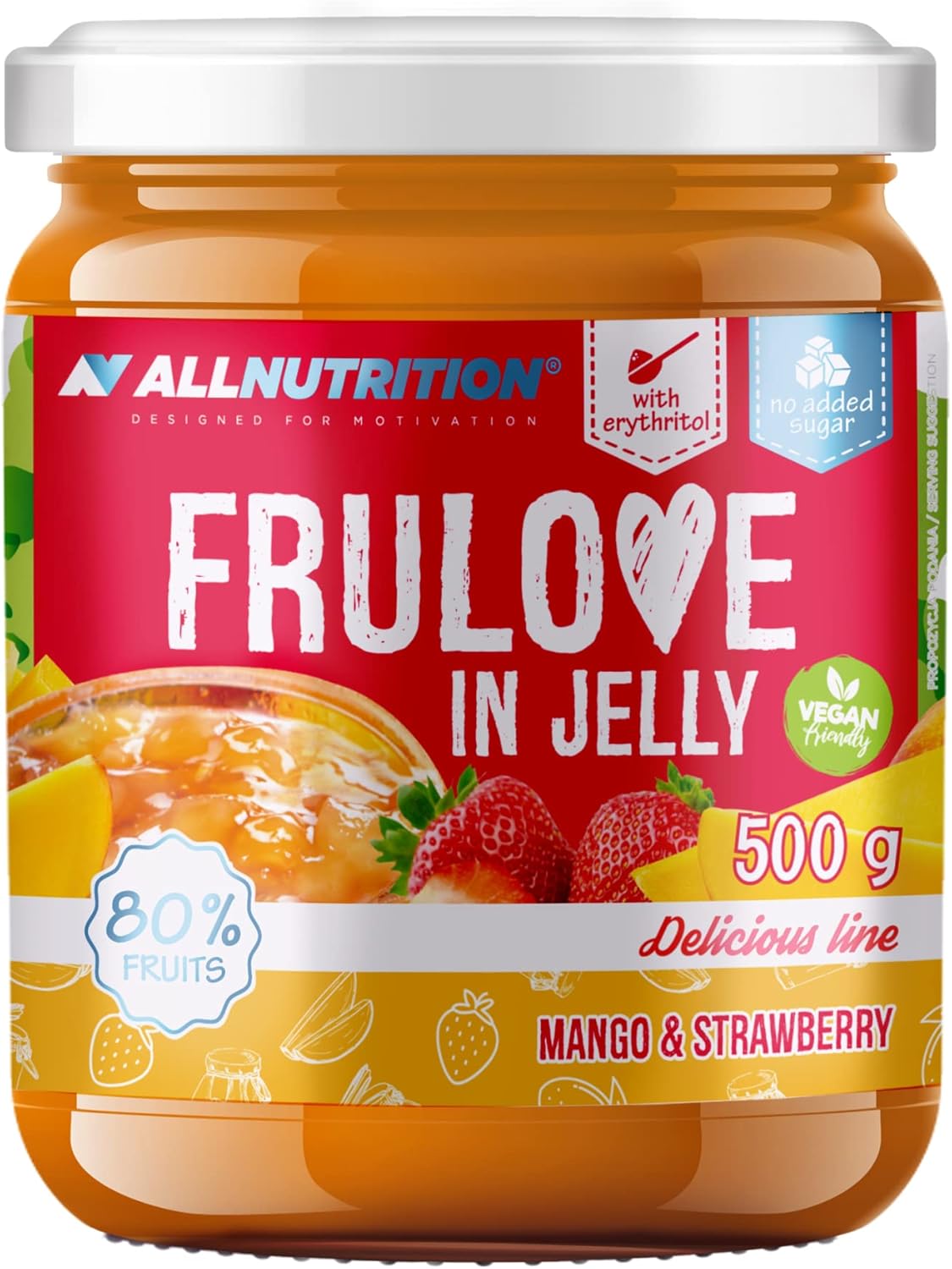 ALLNUTRITION Sugar Free Jam Frulove In Jelly Mango & Strawberry