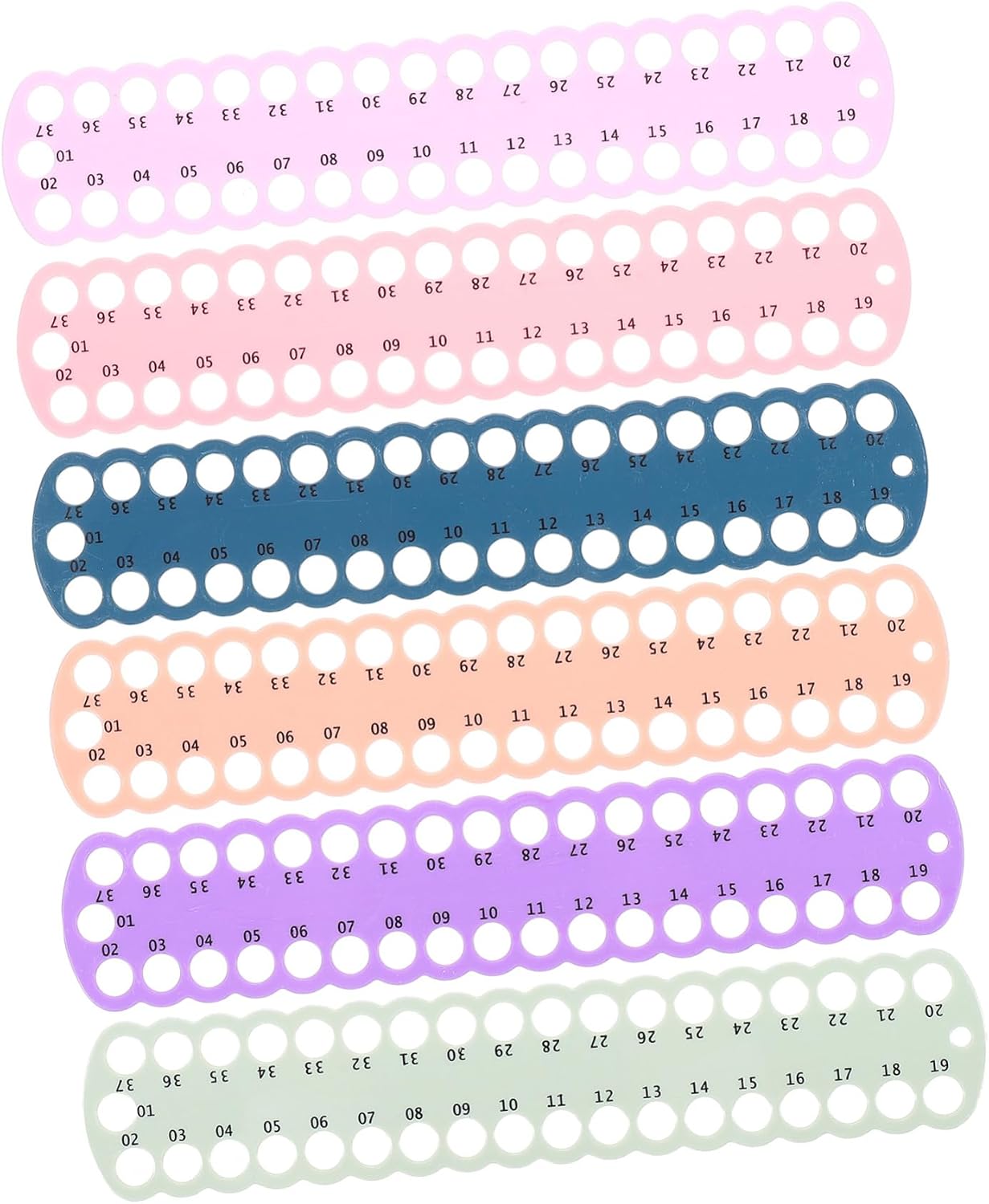 CORHAD 6pcs Reusable Embroidery Organizer Thread Holder Plastic Floss Organizers for Cross Stitch