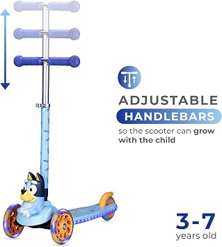 Kick Scooter for Kids, 3 Wheel Self Balancing, Light Up LED Wheels