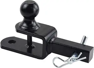 TOPTOW 3-in-1 ATV/UTV Towing Hitch Receiver Ball Mount Adapter (64032) with 1-7/8 inch Ball, Fits 1-1/4 inch Receiver