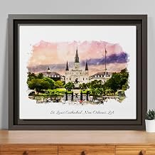 Personalized Watercolor Landscape Painting from Photo, Custom Home, Architecture, or Wedding Venue Art, Mountain or Nature Wall Decor, Unique Anniversary or Housewarming Gift, Framed Canvas Print