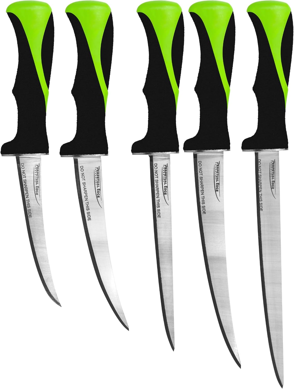 Relentless Knives - True Self Sharpening Knife Set - Fillet Knife Fishing, with Curved Never Rust Blade and Perpetual Edge Sharpening Technology